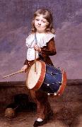 Martin  Drolling Portrait of the Artist-s Son as a Drummer oil